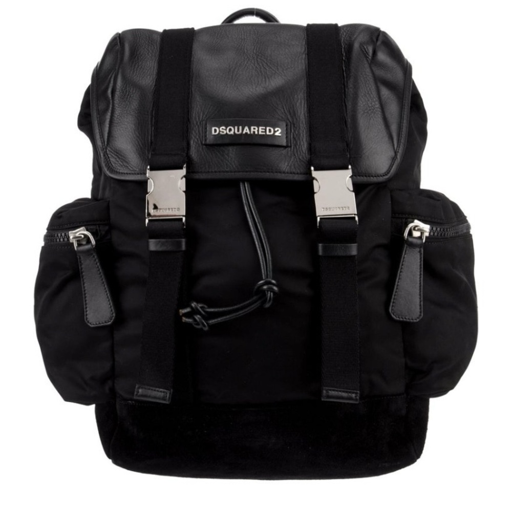 DSQUARED2 Sleek Black Backpack for Men